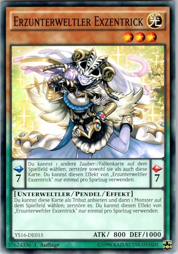 Erzunterweltler Exzentrick - YS16-DE015 - Common - 1. Auflage - Deutsch - Yugioh - Starter Deck: Yuya - mit RC-Fieldcenter Erzunterweltler Exzentrick - YS16-DE015 - Common - 1. Auflage - Deutsch - Yugioh - Starter Deck: Yuya - mit RC-Fieldcenter von RC
