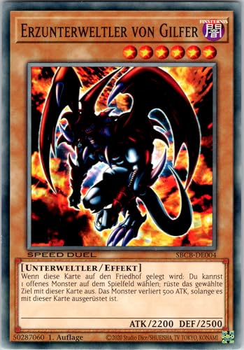 Erzunterweltler von Gilfer - SBCB-DE004 - Common - 1. Auflage - Deutsch - Yugioh - Speed Duel: Battle City Box - mit RC-Fieldcenter Erzunterweltler von Gilfer - SBCB-DE004 - Common - 1. Auflage - Deutsch - Yugioh - Speed Duel: Battle City Box - mit RC-Fieldcenter von RC