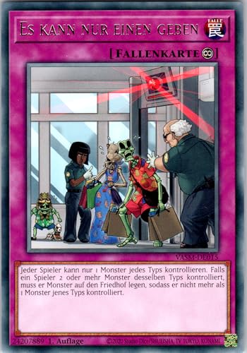 Es kann nur einen geben - VASM-DE015 - Rare - 1. Auflage - Deutsch - Yugioh - Valiant Smashers - mit RC-Fieldcenter von RC