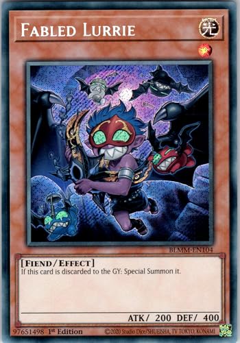 Fabled Lurrie - BLMM-EN104 - Secret Rare - 1st Edition - English - Yugioh - Battles of Legend: Monster Mayhem - with RC Field Center von RC