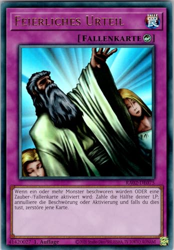 Feierliches Urteil - RA02-DE075 - Ultra Rare - 1. Auflage - Deutsch - Yugioh - 25th Anniversary Rarity Collection II - mit RC-Fieldcenter von RC