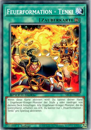 Feuerformation - Tenki - SBCB-DE057 - Common - 1. Auflage - Deutsch - Yugioh - Speed Duel: Battle City Box - mit RC-Fieldcenter Feuerformation - Tenki - SBCB-DE057 - Common - 1. Auflage - Deutsch - Yugioh - Speed Duel: Battle City Box - mit RC-Fieldcenter von RC