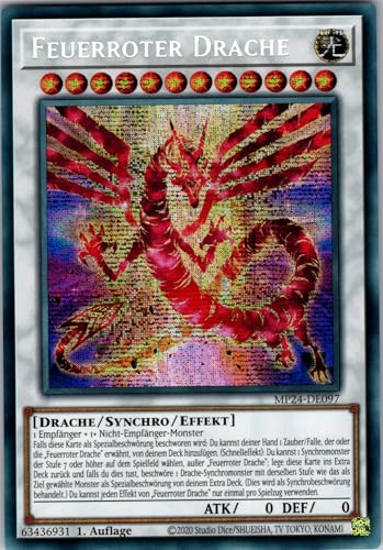 Feuerroter Drache - MP24-DE097 - Secret Rare - 1. Auflage - Deutsch - Yugioh - 25th Anniversary Tin: Dueling Mirrors - mit RC-Fieldcenter Feuerroter Drache - MP24-DE097 - Secret Rare - 1. Auflage - Deutsch - Yugioh - 25th Anniversary Tin: Dueling Mirrors - mit RC-Fieldcenter von RC