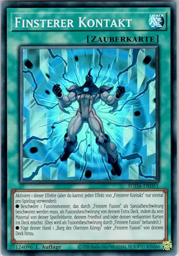 Finsterer Kontakt - SUDA-DE051 - Super Rare - 1. Auflage - Deutsch - Yugioh - Supreme Darkness - mit RC-Fieldcenter von RC