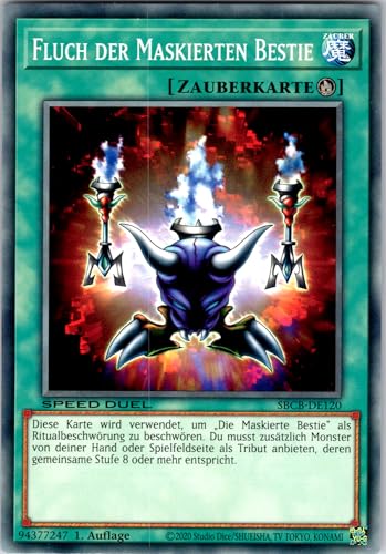 Fluch der Maskierten Bestie - SBCB-DE120 - Common - 1. Auflage - Deutsch - Yugioh - Speed Duel: Battle City Box - mit RC-Fieldcenter Fluch der Maskierten Bestie - SBCB-DE120 - Common - 1. Auflage - Deutsch - Yugioh - Speed Duel: Battle City Box - mit RC-Fieldcenter von RC