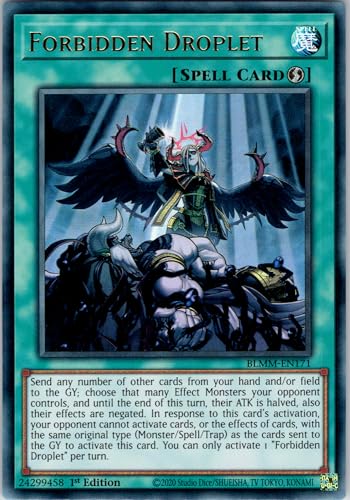Forbidden Droplet - BLMM-EN171 - Ultra Rare - 1st Edition - English - Yugioh - Battles of Legend: Monster Mayhem - with RC Field Center von RC
