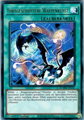 Fortgeschrittene Wappenkunst - BLMM-DE161 - Ultra Rare - 1. Auflage - Deutsch - Yugioh - Battles of Legend: Monster Mayhem - mit RC-Fieldcenter von RC