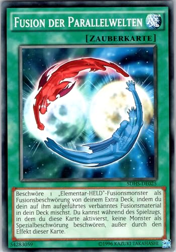 Fusion der Parallelwelten - SDHS-DE025 - Common - Deutsch - Yugioh - Hero Strike Structure Deck - mit RC-Fieldcenter von RC