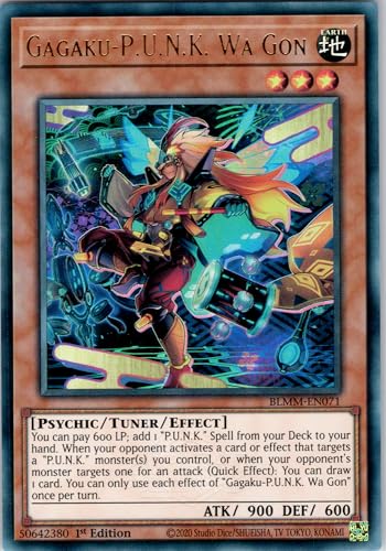 Gagaku-P.U.N.K. Wa Gon - BLMM-EN071 - Ultra Rare - 1st Edition - English - Yugioh - Battles of Legend: Monster Mayhem - with RC Field Center von RC