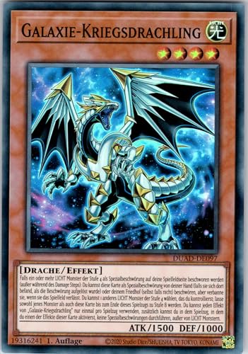 Galaxie-Kriegsdrachling - DUAD-DE097 - Super Rare - 1. Auflage - Deutsch - Yugioh - Duelist's Advance - mit RC-Fieldcenter Galaxie-Kriegsdrachling - DUAD-DE097 - Super Rare - 1. Auflage - Deutsch - Yugioh - Duelist's Advance - mit RC-Fieldcenter von RC