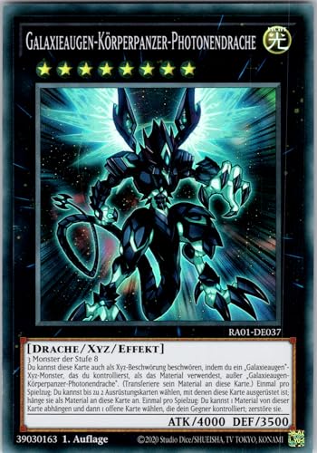 Galaxieaugen-Körperpanzer-Photonendrache - RA01-DE037 - Super Rare - 1. Auflage - Deutsch - Yugioh - 25th Anniversary Rarity Collection - mit RC-Fieldcenter von RC