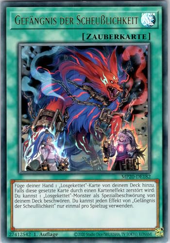 Gefängnis der Scheußlichkeit - MP20-DE182 - Ultra Rare - 1. Auflage - Deutsch - Yugioh - 2020 Tin of Lost Memories - mit RC-Fieldcenter von RC