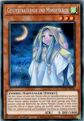 Geistertrauernde und Mondeskälte - ETCO-DE036 - Secret Rare - 1. Auflage - Deutsch - Yugioh - Eternity Code - mit RC-Fieldcenter von RC