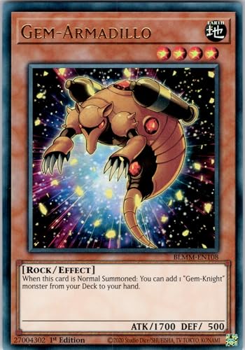 Gem-Armadillo - BLMM-EN108 - Ultra Rare - 1st Edition - English - Yugioh - Battles of Legend: Monster Mayhem - with RC Field Center von RC