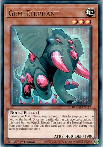 Gem-Elephant - BLMM-EN112 - Ultra Rare - 1st Edition - English - Yugioh - Battles of Legend: Monster Mayhem - with RC Field Center von RC
