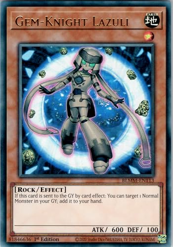 Gem-Knight Lazuli - BLMM-EN113 - Ultra Rare - 1st Edition - English - Yugioh - Battles of Legend: Monster Mayhem - with RC Field Center von RC