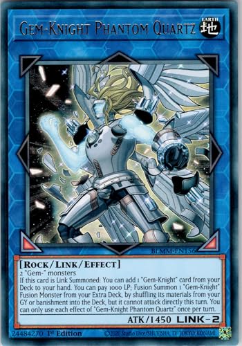 Gem-Knight Phantom Quartz - BLMM-EN156 - Ultra Rare - 1st Edition - English - Yugioh - Battles of Legend: Monster Mayhem - with RC Field Center von RC