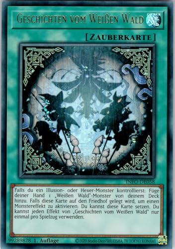 Geschichten vom Weißen Wald - INFO-DE058 - Ultra Rare - 1. Auflage - Deutsch - Yugioh - The Infinite Forbidden - mit RC-Fieldcenter von RC