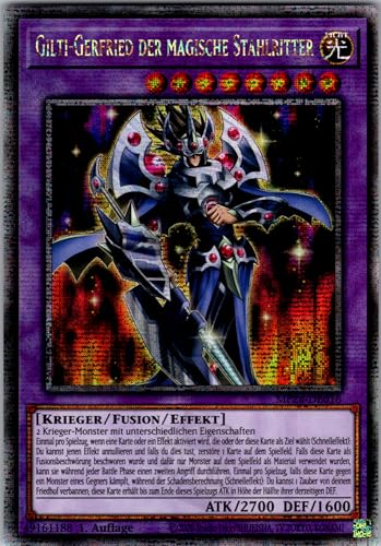 Gilti-Gerfried der magische Stahlritter - MP24-DE016 - Quarter Century Secret Rare - 1. Auflage - Deutsch - Yugioh - 25th Anniversary Tin: Dueling Mirrors - mit RC-Fieldcenter von RC