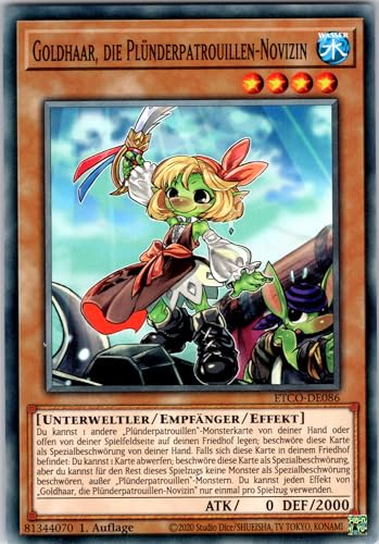 Goldhaar, die Plünderpatrouillen-Novizin - ETCO-DE086 - Common - 1. Auflage - Deutsch - Yugioh - Eternity Code - mit RC-Fieldcenter von RC