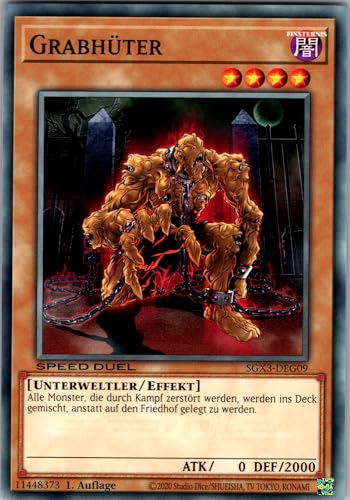 Grabhüter - SGX3-DEG09 - Common - 1. Auflage - Deutsch - Yugioh - Speed Duel GX: Duelists of Shadows - mit RC-Fieldcenter von RC