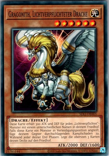 Gragonith, Lichtverpflichteter Drache - SDLI-DE005 - Common - Deutsch - Yugioh - Structure Deck: Realm of Light - mit RC-Fieldcenter Gragonith, Lichtverpflichteter Drache - SDLI-DE005 - Common - Deutsch - Yugioh - Structure Deck: Realm of Light - mit RC-Fieldcenter von RC