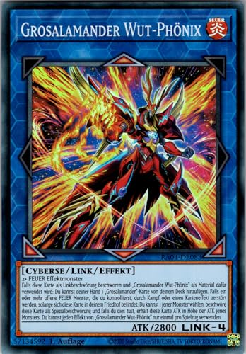Grosalamander Wut-Phönix - RA04-DE083 - Super Rare - 1. Auflage - Deutsch - Yugioh - Quarter Century Stampede - mit RC-Fieldcenter Grosalamander Wut-Phönix - RA04-DE083 - Super Rare - 1. Auflage - Deutsch - Yugioh - Quarter Century Stampede - mit RC-Fieldcenter von RC