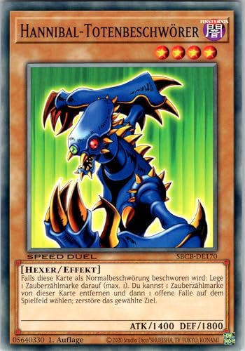 Hannibal-Totenbeschwörer - SBCB-DE170 - Common - 1. Auflage - Deutsch - Yugioh - Speed Duel: Battle City Box - mit RC-Fieldcenter Hannibal-Totenbeschwörer - SBCB-DE170 - Common - 1. Auflage - Deutsch - Yugioh - Speed Duel: Battle City Box - mit RC-Fieldcenter von RC