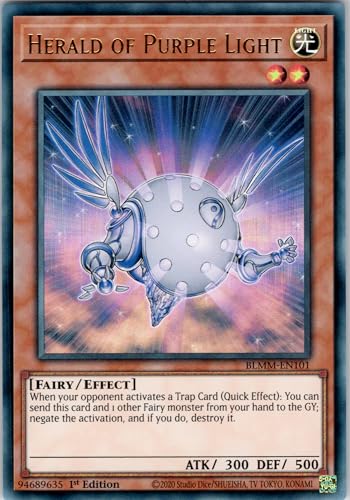 Herald of Purple Light - BLMM-EN101 - Ultra Rare - 1st Edition - English - Yugioh - Battles of Legend: Monster Mayhem - with RC Field Center von RC