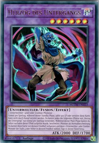 Herzog des Untergangs - MZTM-DE033 - Ultra Rare - 1. Auflage - Deutsch - Yugioh - Maze of The Master - mit RC-Fieldcenter von RC