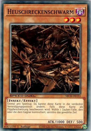 Heuschreckenschwarm - SBCB-DE153 - Common - 1. Auflage - Deutsch - Yugioh - Speed Duel: Battle City Box - mit RC-Fieldcenter Heuschreckenschwarm - SBCB-DE153 - Common - 1. Auflage - Deutsch - Yugioh - Speed Duel: Battle City Box - mit RC-Fieldcenter von RC