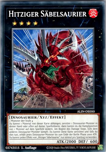 Hitziger Säbelsaurier - ALIN-DE050 - Common - 1. Auflage - Deutsch - Yugioh - Alliance Insight - mit RC-Fieldcenter Hitziger Säbelsaurier - ALIN-DE050 - Common - 1. Auflage - Deutsch - Yugioh - Alliance Insight - mit RC-Fieldcenter von RC