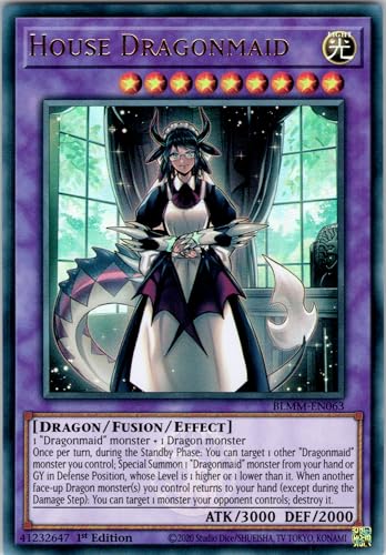 House Dragonmaid - BLMM-EN063 - Ultra Rare - 1st Edition - English - Yugioh - Battles of Legend: Monster Mayhem - with RC Field Center von RC
