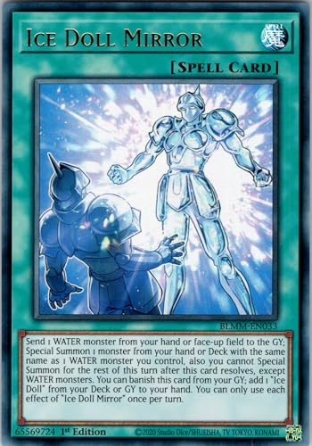 Ice Doll Mirror - BLMM-EN033 - Ultra Rare - 1st Edition - English - Yugioh - Battles of Legend: Monster Mayhem - with RC Field Center Ice Doll Mirror - BLMM-EN033 - Ultra Rare - 1st Edition - English - Yugioh - Battles of Legend: Monster Mayhem - with RC Field Center von RC