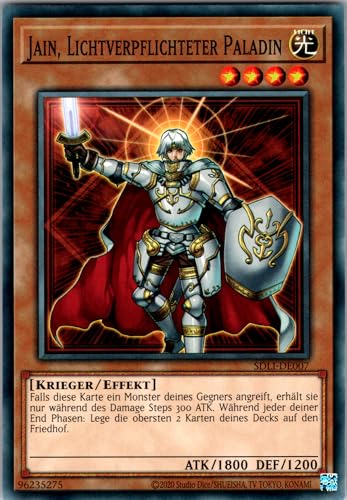 Jain, Lichtverpflichteter Paladin - SDLI-DE007 - Common - Deutsch - Yugioh - Structure Deck: Realm of Light - mit RC-Fieldcenter Jain, Lichtverpflichteter Paladin - SDLI-DE007 - Common - Deutsch - Yugioh - Structure Deck: Realm of Light - mit RC-Fieldcenter von RC