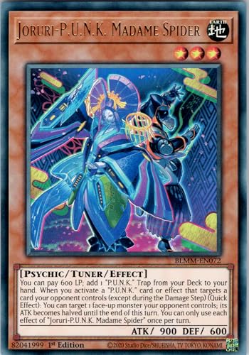 Joruri-P.U.N.K. Madame Spider - BLMM-EN072 - Ultra Rare - 1st Edition - English - Yugioh - Battles of Legend: Monster Mayhem - with RC Field Center von RC