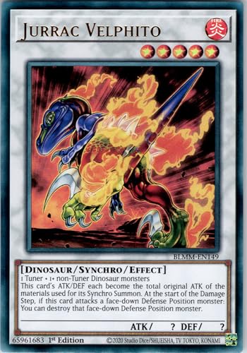 Jurrac Velphito - BLMM-EN149 - Ultra Rare - 1st Edition - English - Yugioh - Battles of Legend: Monster Mayhem - with RC Field Center von RC
