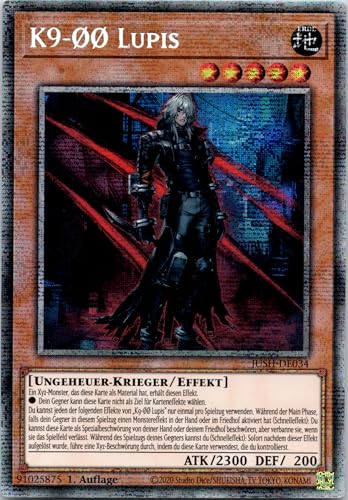K9-ØØ Lupis - JUSH-DE034 - Starlight Rare - 1. Auflage - Deutsch - Yugioh - Justice Hunters - mit RC-Fieldcenter K9-ØØ Lupis - JUSH-DE034 - Starlight Rare - 1. Auflage - Deutsch - Yugioh - Justice Hunters - mit RC-Fieldcenter von RC
