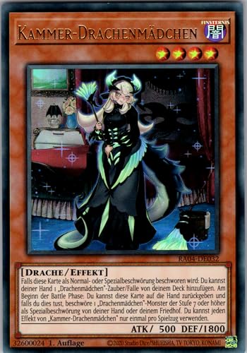 Kammer-Drachenmädchen - RA04-DE032 - Ultra Rare - 1. Auflage - Deutsch - Yugioh - Quarter Century Stampede - mit RC-Fieldcenter Kammer-Drachenmädchen - RA04-DE032 - Ultra Rare - 1. Auflage - Deutsch - Yugioh - Quarter Century Stampede - mit RC-Fieldcenter von RC