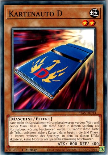 Kartenauto D - STAS-DE014 - Common - 1. Auflage - Deutsch - Yugioh - 2-Player Starter Set - mit RC-Fieldcenter von RC