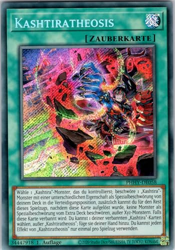 Kashtiratheosis - PHHY-DE058 - Secret Rare - 1. Auflage - Deutsch - Yugioh - Photon Hypernova - mit RC-Fieldcenter von RC