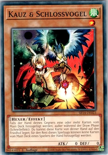 Kauz & Schlossvogel - SR14-DE023 - Common - 1. Auflage - Deutsch - Yugioh - Structure Deck: Fire Kings - mit RC-Fieldcenter von RC
