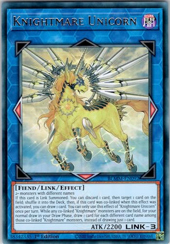 Knightmare Unicorn - BLMM-EN092 - Ultra Rare - 1st Edition - English - Yugioh - Battles of Legend: Monster Mayhem - with RC Field Center von RC