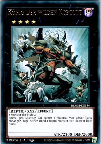 König der Wilden Kobolde - BLMM-DE154 - Ultra Rare - 1. Auflage - Deutsch - Yugioh - Battles of Legend: Monster Mayhem - mit RC-Fieldcenter von RC