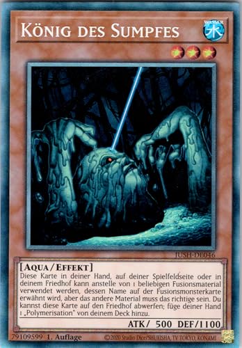 König des Sumpfes - JUSH-DE046 - Collectors Rare - 1. Auflage - Deutsch - Yugioh - Justice Hunters - mit RC-Fieldcenter von RC