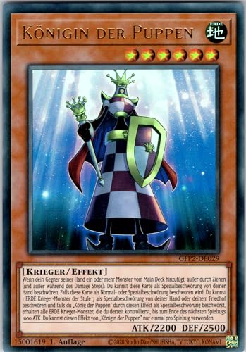 Königin der Puppen - GFP2-DE029 - Ultra Rare - 1. Auflage - Deutsch - Yugioh - Ghosts from The Past: The 2nd Haunting - mit RC-Fieldcenter von RC