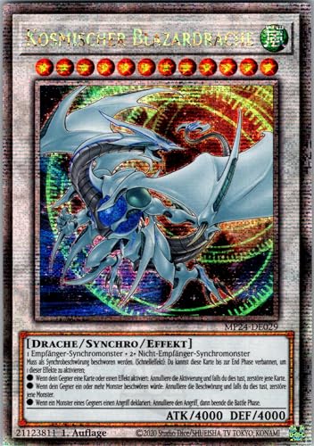 Kosmischer Blazardrache - MP24-DE029 - Quarter Century Secret Rare - 1. Auflage - Deutsch - Yugioh - 25th Anniversary Tin: Dueling Mirrors - mit RC-Fieldcenter von RC