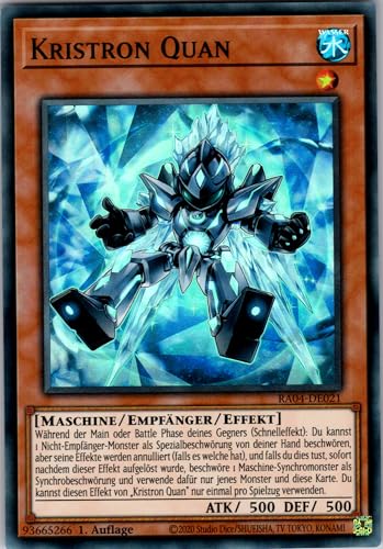 Kristron Quan - RA04-DE021 - Super Rare - 1. Auflage - Deutsch - Yugioh - Quarter Century Stampede - mit RC-Fieldcenter Kristron Quan - RA04-DE021 - Super Rare - 1. Auflage - Deutsch - Yugioh - Quarter Century Stampede - mit RC-Fieldcenter von RC