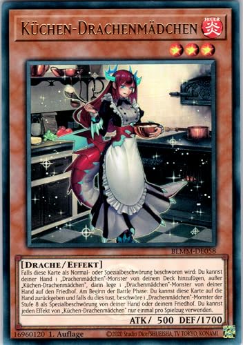 Küchen-Drachenmädchen - BLMM-DE058 - Ultra Rare - 1. Auflage - Deutsch - Yugioh - Battles of Legend: Monster Mayhem - mit RC-Fieldcenter Küchen-Drachenmädchen - BLMM-DE058 - Ultra Rare - 1. Auflage - Deutsch - Yugioh - Battles of Legend: Monster Mayhem - mit RC-Fieldcenter von RC