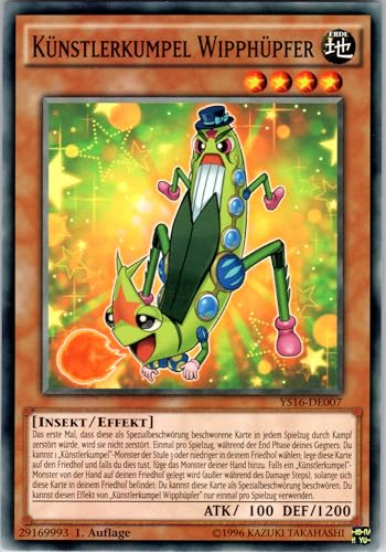 Künstlerkumpel Wipphüpfer - YS16-DE007 - Common - 1. Auflage - Deutsch - Yugioh - Starter Deck: Yuya - mit RC-Fieldcenter von RC